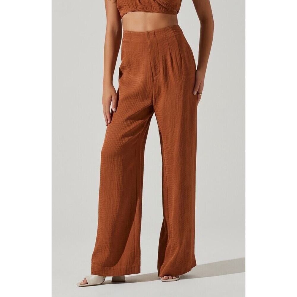 NEW ASTR THE LABEL Nordstrom Size Small Sayla High Waist Wide Leg Pants